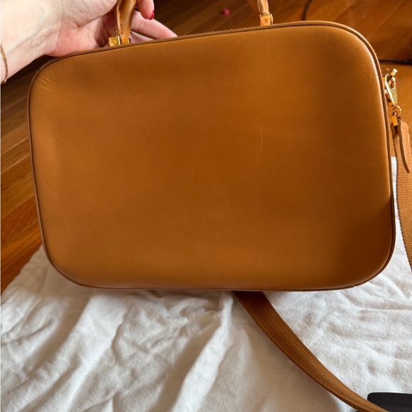 The Row - Small Bowling Bag - Tan Leather Crossbody Bag - Picture 8 of 10